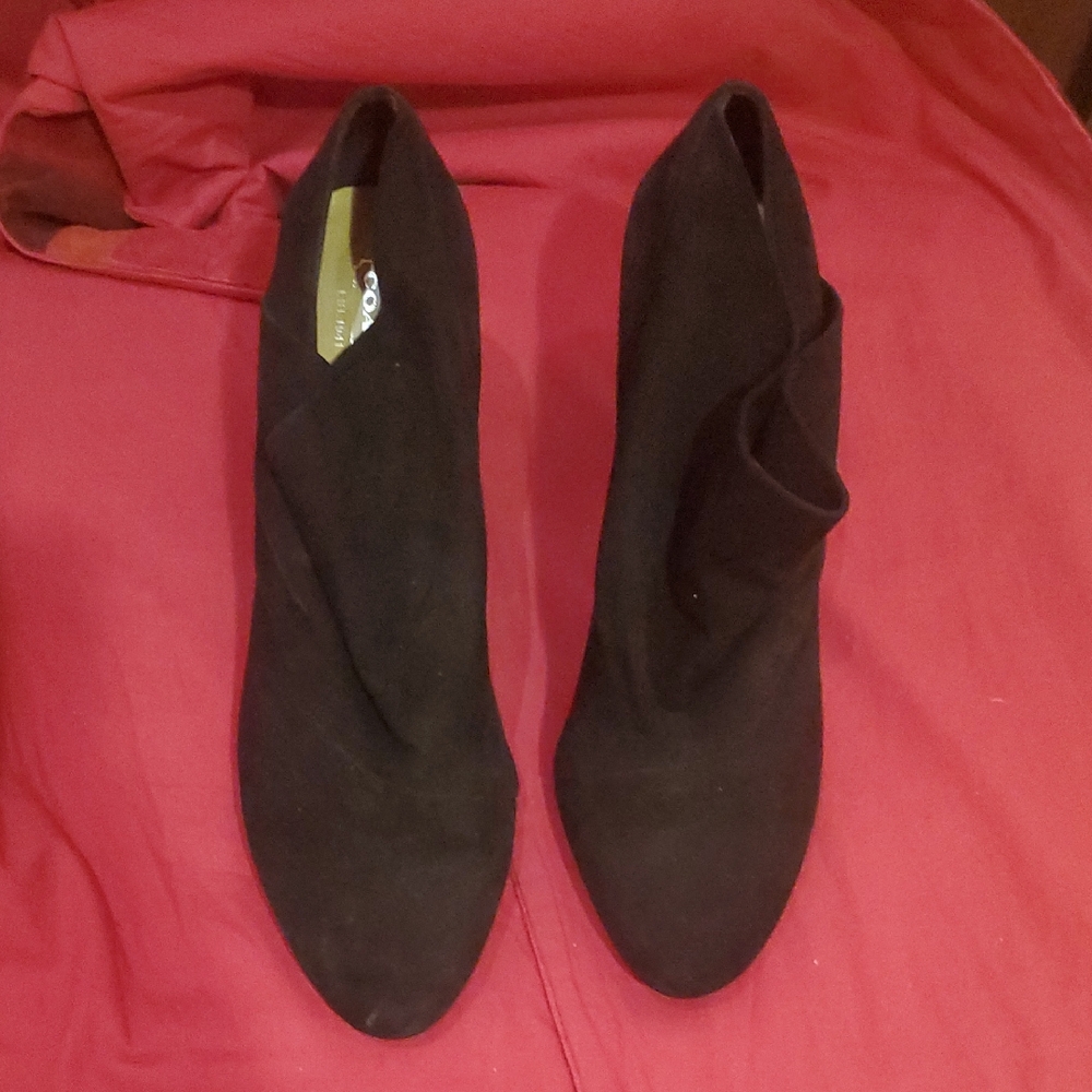 COACH SIZE 11B ASTRID Elegant Black SUEDE Women's Shoes